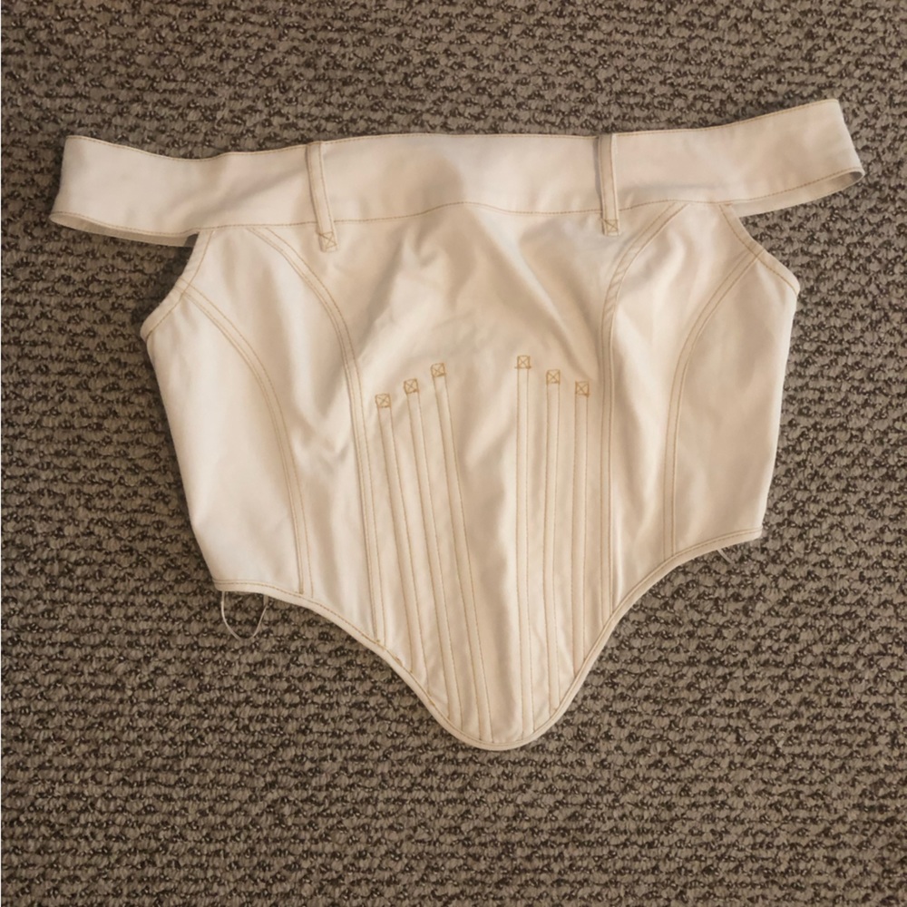 MISSGUIDED Corset off-shoulder top